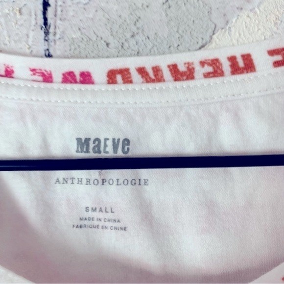 Anthropologie Maeve Right to Be Heard Voters Rights Tee Womens Size Small - Picture 10 of 12